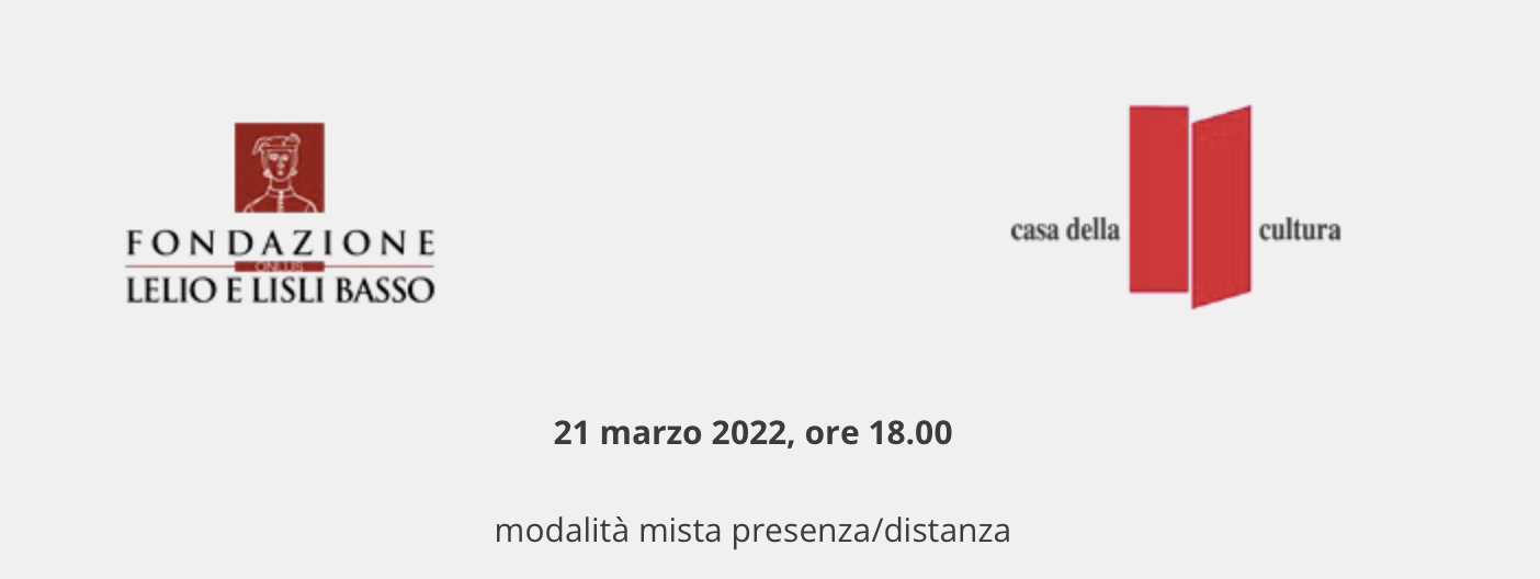 Presentazione del volume: "Global domestic workers. Intersectional inequalities and struggles for rights"